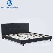 Free Sample Modern PU Genuine Leather Bed for Sale